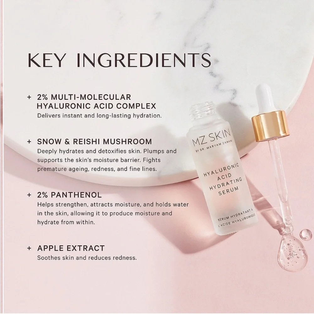 MZ SKIN hyaluronic acid hydrating serum